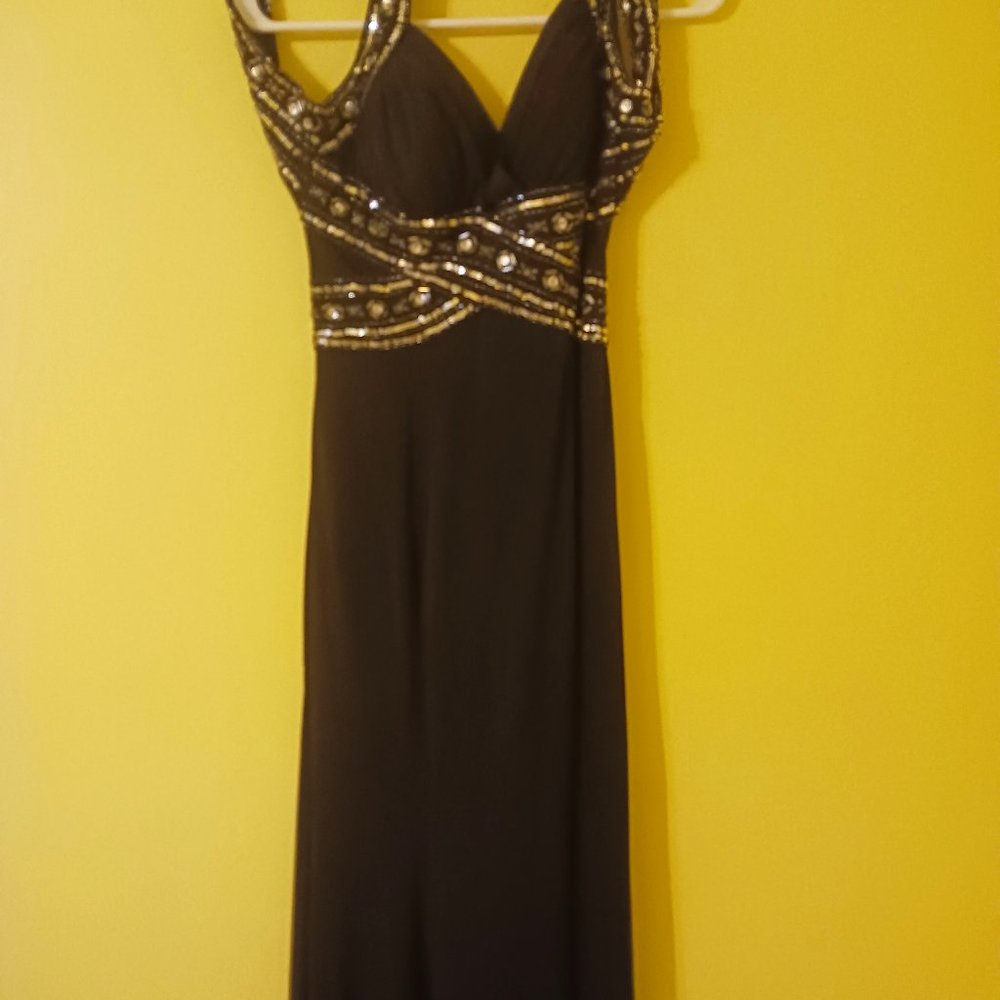 Hailey Logan by Adrianna Papelli Formal Black Sequined Dress